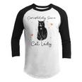 Completely Sane Cat Lady Cat Lover Youth Raglan Shirt