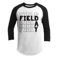 Field Day 2022 For School Teachers Kids And Family Yellow Youth Raglan Shirt