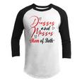 Funny Dresses And Messes Mom Of Both Mother Day Lovely Gift Youth Raglan Shirt