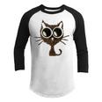 Good Days Start With Coffee And Cat Youth Raglan Shirt