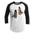 Romantic Duck Classy Ducks Youth Raglan Shirt