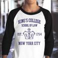 Alexander Hamilton Kings College School Of Law Youth Raglan Shirt
