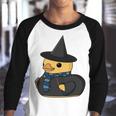 Blue Silver Ducky Wizard Youth Raglan Shirt