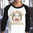 High School Level Complete Retro Graduation Video Gamer Youth Raglan Shirt