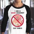 I Am A Mom Against Cat Girls V2 Youth Raglan Shirt