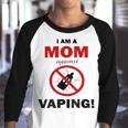 I Am A Mom Against Vaping V4 Youth Raglan Shirt