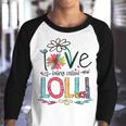 I Love Being Called Nana Sunflower Youth Raglan Shirt