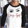 Virgo Girl Gift Virgo Girl Wink Eyes Youth Raglan Shirt