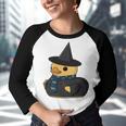 Blue Silver Ducky Wizard Youth Raglan Shirt