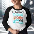 Coffee Shirt I Just Want To Drink Coffee And Pet All My Fish Animal Lover Shirt Fish Mom Shirt Fish Owner Tshirt Coffee Lover Shirt Fish Mama Youth Raglan Shirt