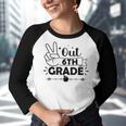 Graduation Peace Out 6Th Grade Funny End Of School Year Youth Raglan Shirt