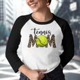 Tennis Mom Leopard Tennis Mom Mothers Day Youth Raglan Shirt