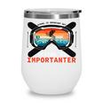 School Is Important But Skiing Is Importanter Wine Tumbler