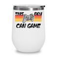 This Boy Can Game Funny Retro Gamer Gaming Controller Wine Tumbler