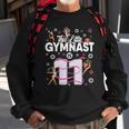 11 Years Old Gymnast 11Th Birthday Girl Tumbling Gymnastics Sweatshirt Gifts for Old Men