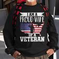 Proud Wife Of Veteran Nothing Scares Patriotic Veterans Day  Sweatshirt