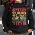 27 Year Wedding Anniversary Gifts For Her Him Couple V2 Sweatshirt Gifts for Old Men