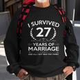 27Th Wedding Anniversary Gifts Couples Husband Wife 27 Years V2 Sweatshirt Gifts for Old Men
