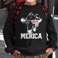 4Th Of July 4Th Cow American Flag Usa Men Women Retro Merica Sweatshirt Gifts for Old Men