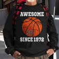 50Th Birthday Basketball Player 50 Years Old Vintage Retro Sweatshirt Gifts for Old Men