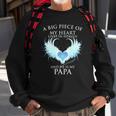A Big Piece Of My Heart Lives In Heaven And He Is My Papa Te Sweatshirt Gifts for Old Men