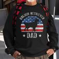 American Flag Golden Retriever Dad 4Th Of July Fathers Day Zip Sweatshirt Gifts for Old Men