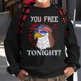 Are You Free Tonight 4Th Of July American Bald Eagle Sweatshirt Gifts for Old Men