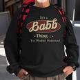 Babb Shirt Personalized Name GiftsShirt Name Print T Shirts Shirts With Names Babb Sweatshirt Gifts for Old Men