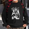 Baphomet Left Hand Craft Satanic Clothing Sweatshirt Gifts for Old Men