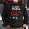 Blessed Papa Bear Buffalo Plaid Bear For Papa Sweatshirt Gifts for Old Men