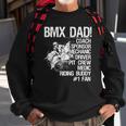 Bmx Dad Coach Sponsor Mechanic Driver On Back Classic Sweatshirt Gifts for Old Men