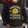 Bonus Mom Of The Birthday Girl Sunflower Family Matching Sweatshirt Gifts for Old Men