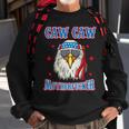 Caw Caw Motherfucker Funny 4Th Of July Patriotic Eagle Sweatshirt Gifts for Old Men