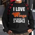 Chicken Wing Sarcastic Fried Chicken Lover Wing Lover Sweatshirt Gifts for Old Men