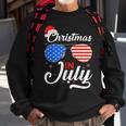 Christmas In July Funny 4Th Of July Beach Summer Christmas Sweatshirt Gifts for Old Men