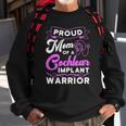 Cochlear Implant Support Proud Mom Hearing Loss Awareness Sweatshirt Gifts for Old Men