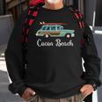 Cocoa Beach Fl Retro Surf Wagon Souvenir Graphic Sweatshirt Gifts for Old Men