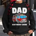 Dad Birthday Crew Fire Truck Firefighter Fireman Party Sweatshirt Gifts for Old Men