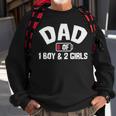 Dad Of One Boy And Two Girls Sweatshirt Gifts for Old Men