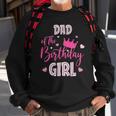 Dad Of The Birthday Girl Cute Pink Matching Family Sweatshirt Gifts for Old Men