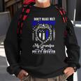 Distressed My Grandpa Is A Police Officer Gift Tee Sweatshirt Gifts for Old Men