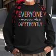 Everyone Communicate Differently Autism Awareness Sweatshirt Gifts for Old Men