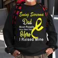 Ewings Sarcoma Dad Most People Never Meet Their Hero I Raised Mine Yellow Ribbon Ewings Sarcoma Ewings Sarcoma Awareness Sweatshirt Gifts for Old Men