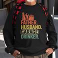 Father Husband Garage Drinker Vintage Mechanic Dad Handyman Sweatshirt Gifts for Old Men