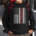 Fireball American Flag 4Th Of July Cool Soccer Player Sweatshirt Gifts for Old Men