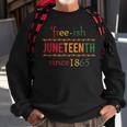 Free-Ish Since 1865 With Pan African Flag For Juneteenth Sweatshirt Gifts for Old Men
