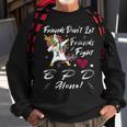 Friends Dont Let Friends Fight Borderline Personality Disorder Bpd Alone Unicorn Grey Ribbon Borderline Personality Disorder Bpd Awareness Sweatshirt Gifts for Old Men