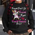 Friends Dont Let Friends Fight Breast Cancer Alone Pink Ribbon Unicorn Breast Cancer Support Breast Cancer Awareness Sweatshirt Gifts for Old Men