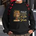 Fully Vaccinated By The Blood Of Jesus Cross Faith Christian V2 Sweatshirt Gifts for Old Men