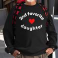 Funny 2Nd Second Child - Daughter For 2Nd Favorite Kid Sweatshirt Gifts for Old Men